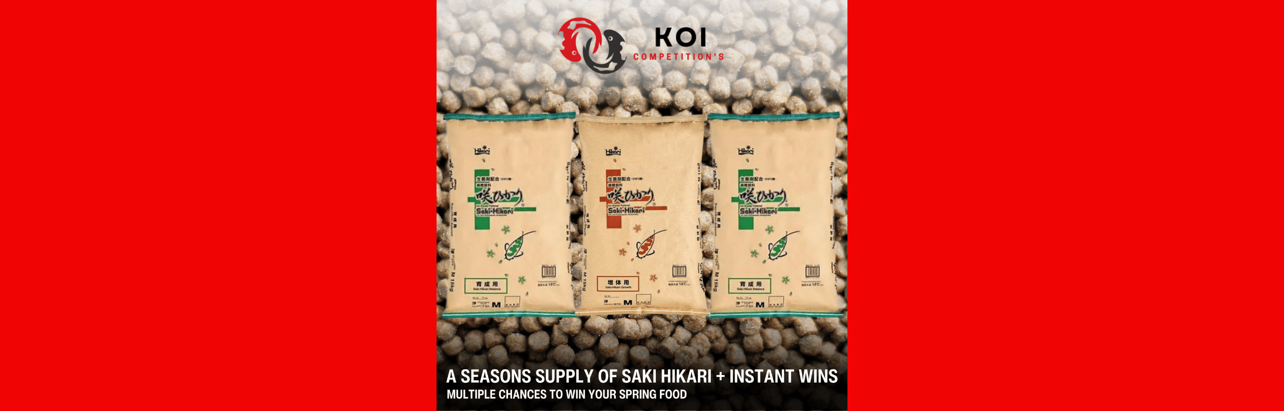 A SEASONS SUPPLY OF SAKI HIKARI + INSTANT WINS